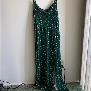 Midi cowl neck dress